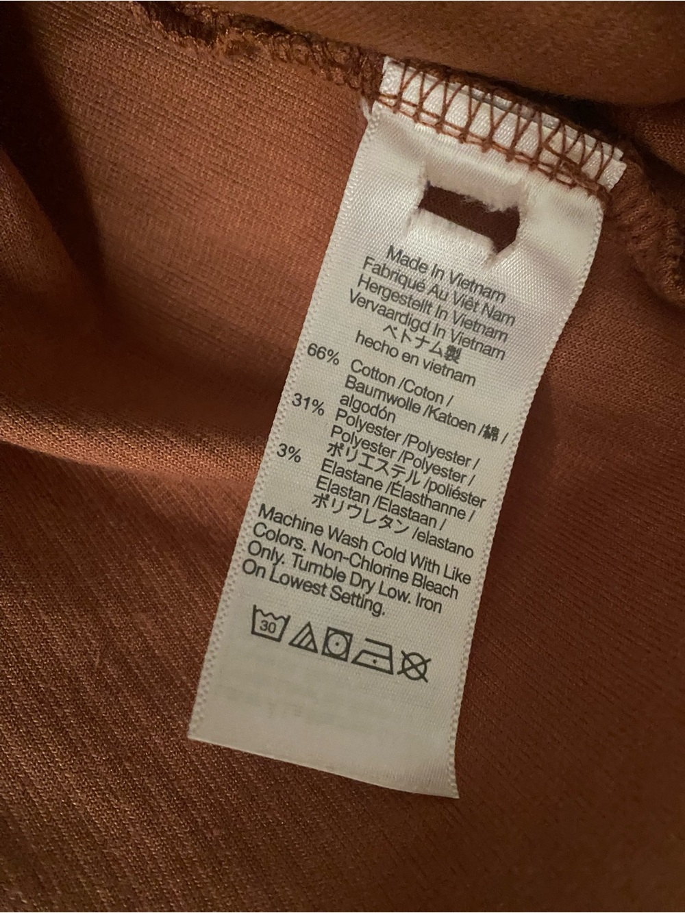 Madewell Cropped Rust Corduroy Button-Up Shirt - Picture 5 of 5